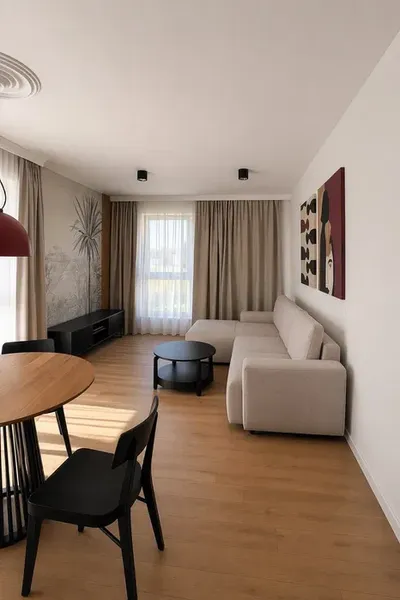 Nowy apartament Gdańsk Jasień wykończony pod klucz z 2026r 3 pokoje garaż komórka, wysoki standard, przy parku, niedaleko linia tramwajowa - miniatura 2