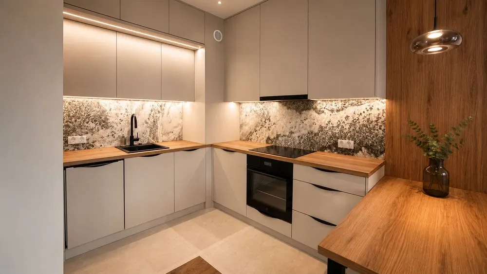2 pokoje | 43 m2 | wysoki standard | jasny salon z aneksem kuchennym | sypialnia z wyjściem na balkon | garaż podziemny - 1/8