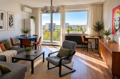 Wynajmę mieszkanie Ursynów - 85 m2 po remoncie/ 4 pokoje/Metro Ursynów/Balkon/Klimatyzacja