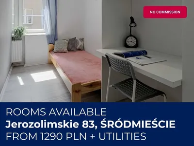 5 wolnych pokoi | Jerozolimskie 83, Śródmieście | od 1290 zł | M-173