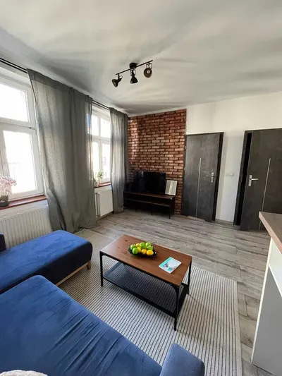 Katowice, ul. Wojewódzka, 42 m2, sypialnia, garderoba, salon z aneksem kuchennym - miniatura 2