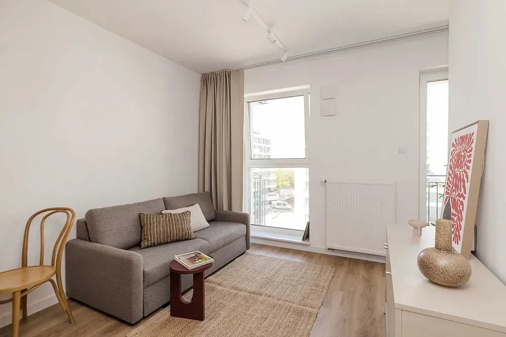 Wynajmę mieszkanie studio: salon z kuchnią + sypialnia Warszawa ul. Wschodu Słońca - 1/7