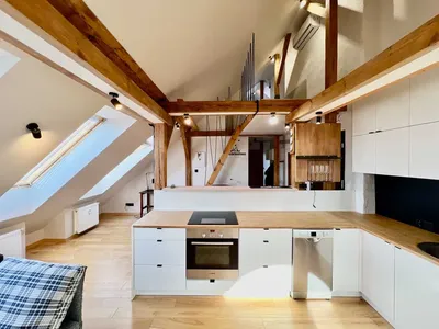 GRUNWALD - ŁAZARZ | stylowe dwupokojowe mieszkanie na poddaszu | 75 m2 po podłodze | ANTRESOLA