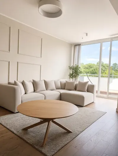 Apartament 63 m² + taras 22 m² | Widok na las, przeszklony salon i sypialnia | Mały Kack, Gdynia