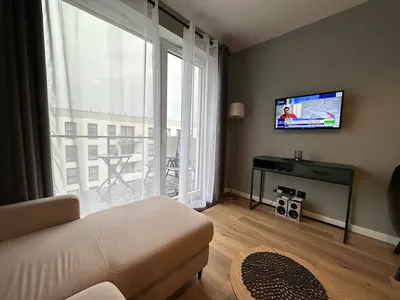 Apartament z widokiem na morze, Nadmorskie Tarasy, klimatyzacja, parking, komórka, internet - miniatura 4