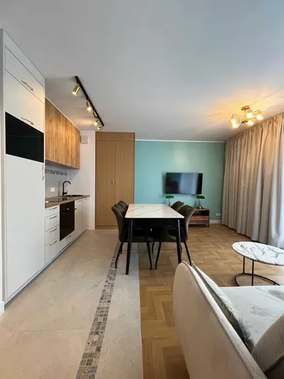 do wynajęcia mieszkanie 2 pokoje, nowy budynek, garaż, balkon, klimatyzacja ul. Ząbkowska, obok Konesera - miniatura 2