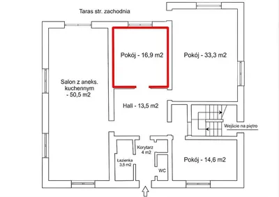 Pokój do wynajęcia (16,9 m²) z tarasem, ogrodem i salonem – Poznań, Grunwald - miniatura 5