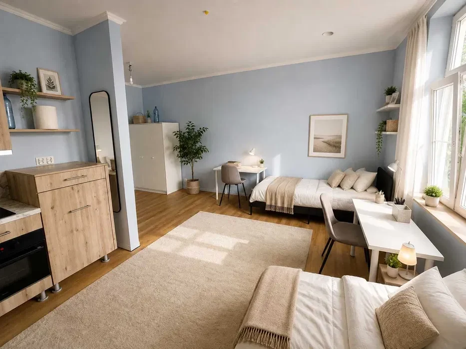 PRYWATNA własna łazienka i kuchnia | Poznań – Łazarz 20 m² - 1/3