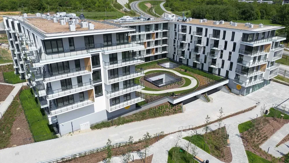 Nowe 38 m², 2 pokoje z balkonem — umeblowane pod klucz | Prądnik Biały, ul. Banach - 1/8