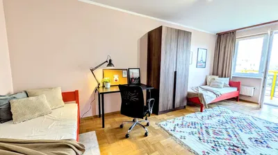 BEZPOŚREDNIO | Duży pokój 1-osobowy z BALKONEM | 2 min od PK | Os. Akademickie 3 - miniatura 2