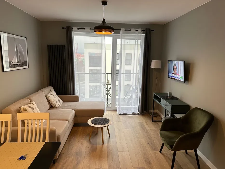 Apartament z widokiem na morze, Nadmorskie Tarasy, klimatyzacja, parking, komórka, internet - 1/8
