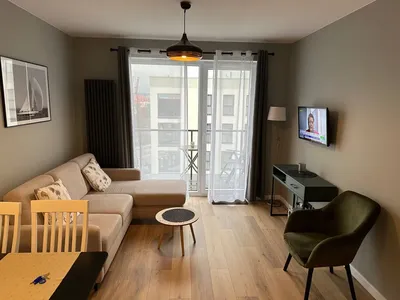 Apartament z widokiem na morze, Nadmorskie Tarasy, klimatyzacja, parking, komórka, internet