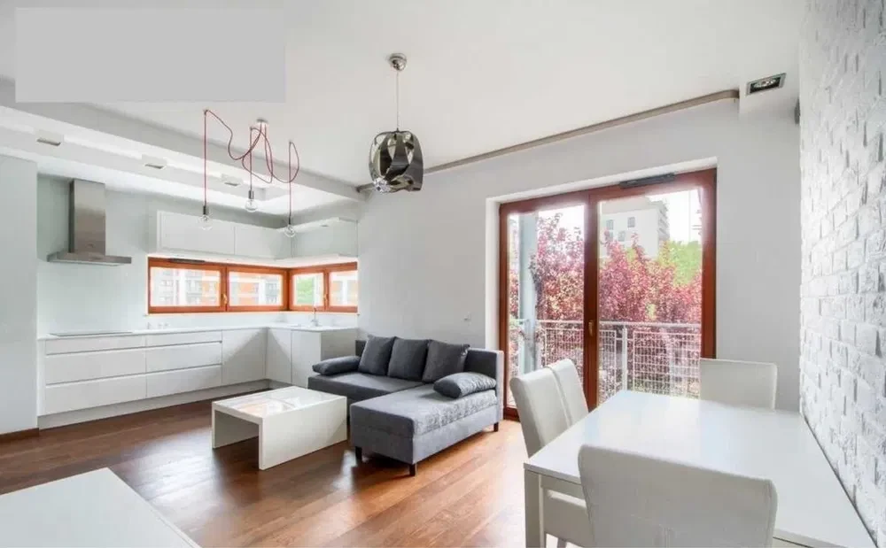 3 pokoje, Mokotów, 60 m², pełne umeblowanie, od zaraz - 1/8