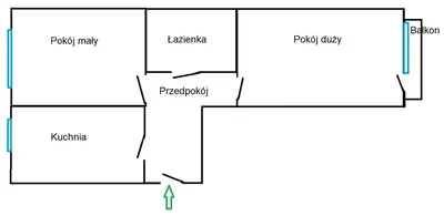 Bezpośrednio dwupokojowe Mateczny Mitery dla 2-4 osób - miniatura 5