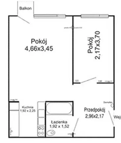 Dwa pokoje 38m2 Targówek Suwalska 8 blisko Metro Bródno - miniatura 4