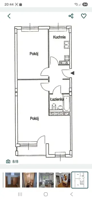2 pokoje 48 m2 Karmelicka