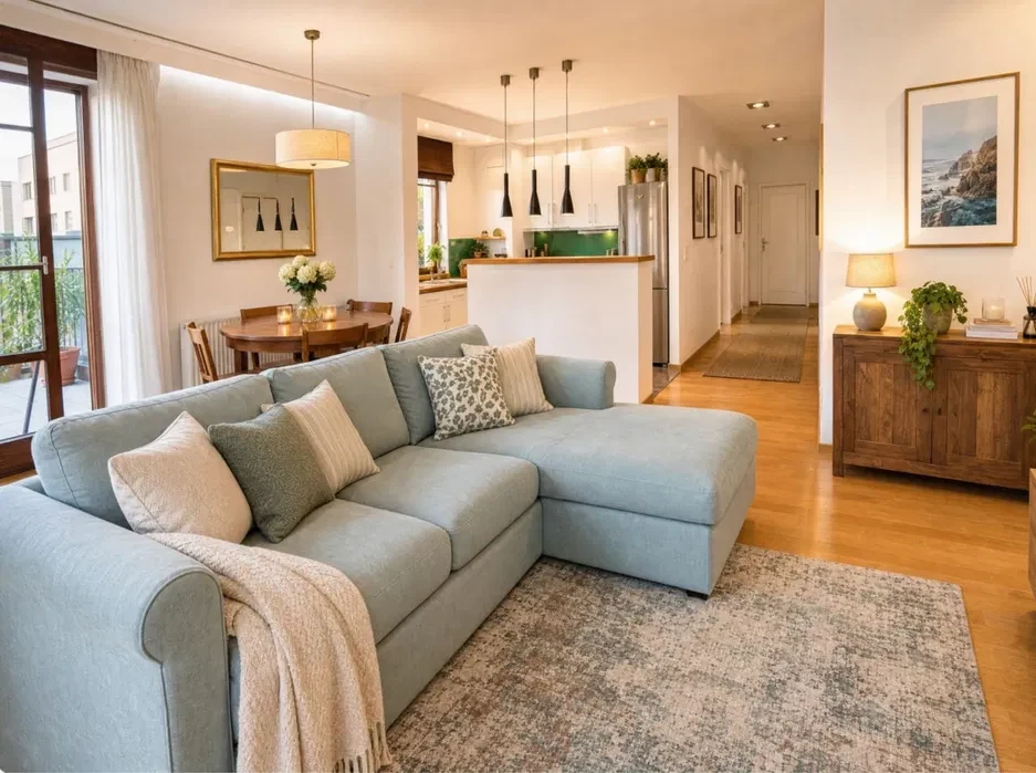 Przestronne 3 pokoje | 80 m² | prywatny taras 70 m² | garaż | Wola - 1/8